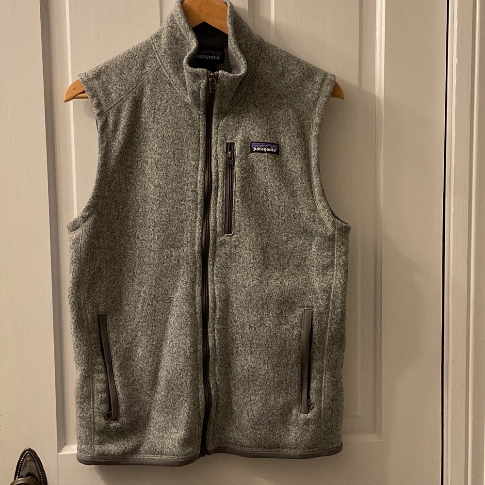 Men’s Patagonia Heather Gray Fleece Vest